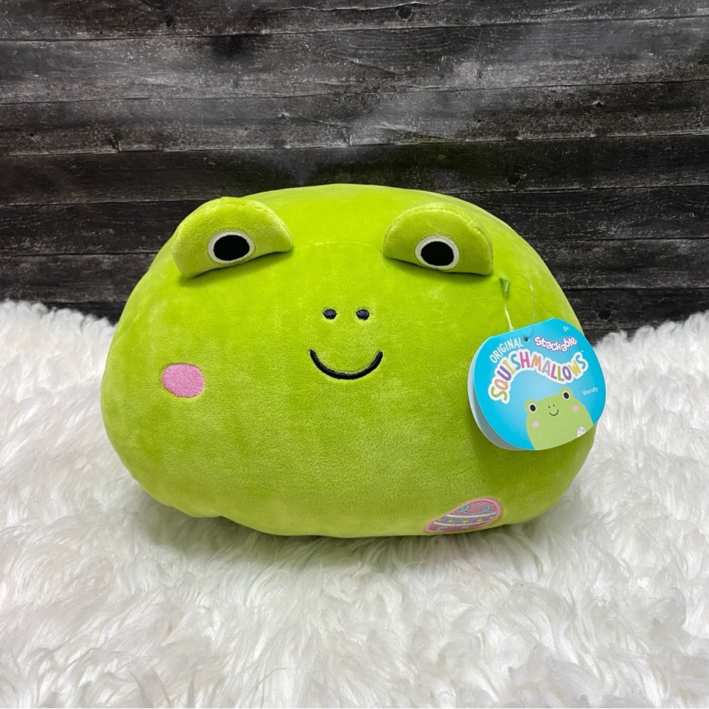 🆕 SQUISHMALLOWS WENDY THE FROG STACKABLE 12" SOFT PILLOW PLUSH TOY EASTER EGG